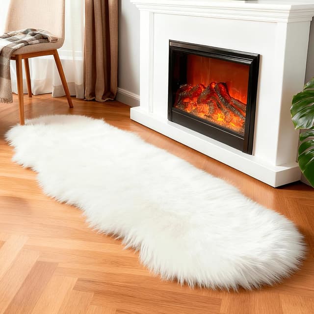 Detalle 2 de Tappeto morbido linmopm 0,6 x 1,8 m bianco