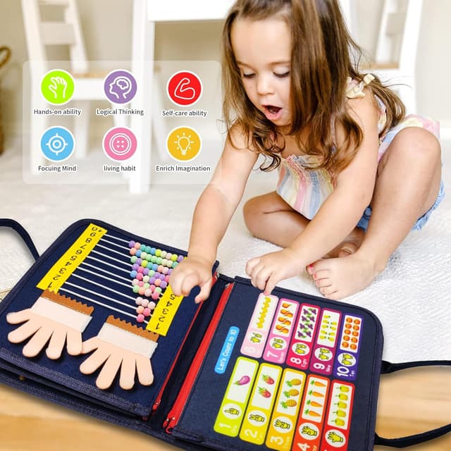 Detalle de LearnToy Montessori Busy Board 3+