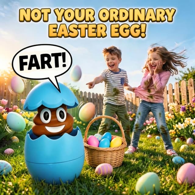 Thumbnail 1 de Egg Pops Farting Toy Blue