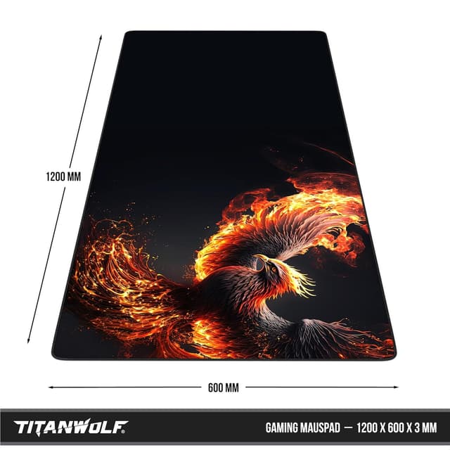 Detalle 2 de Titanwolf XXXL Mauspad 1200×600 mm