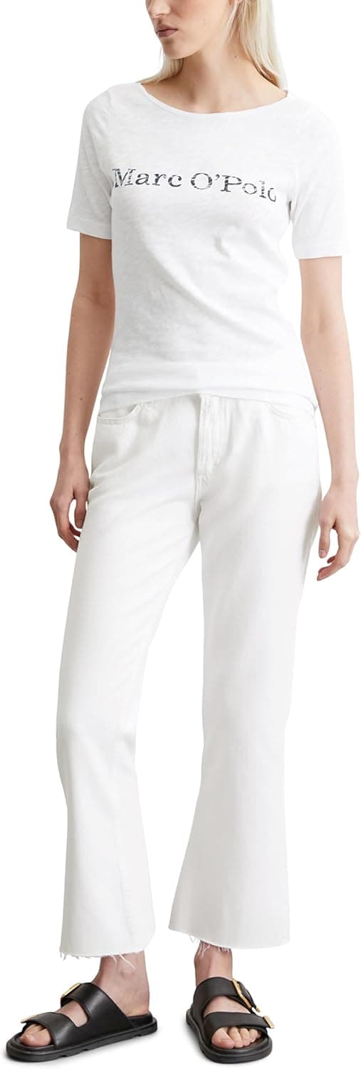 Detalle de Marc O'Polo T-Shirt Bio-Baumwolle mit U-Boot