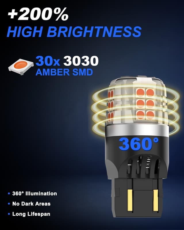 Detalle de LED Brake Light Bulbs 7443 900LM