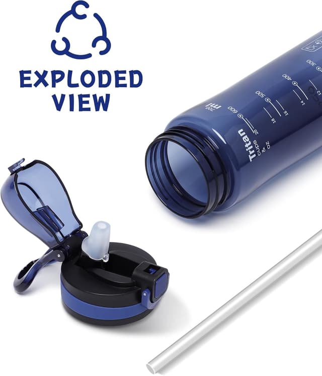 Detalle 2 de Opard leak proof straw bottle 700 ml