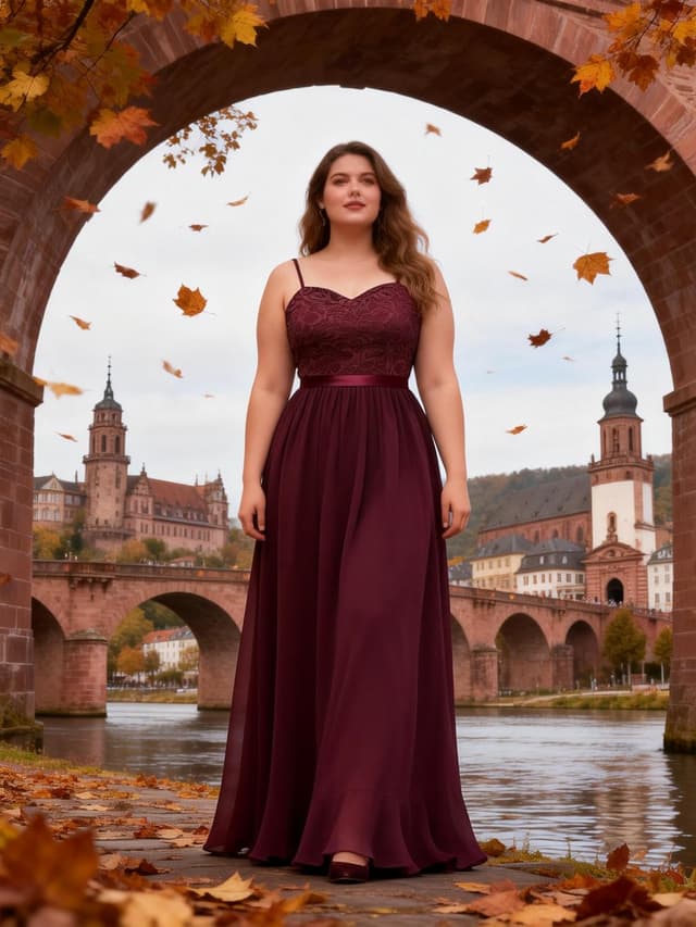 Thumbnail 1 de DRESSTELLS Abendkleid Elegant Lang