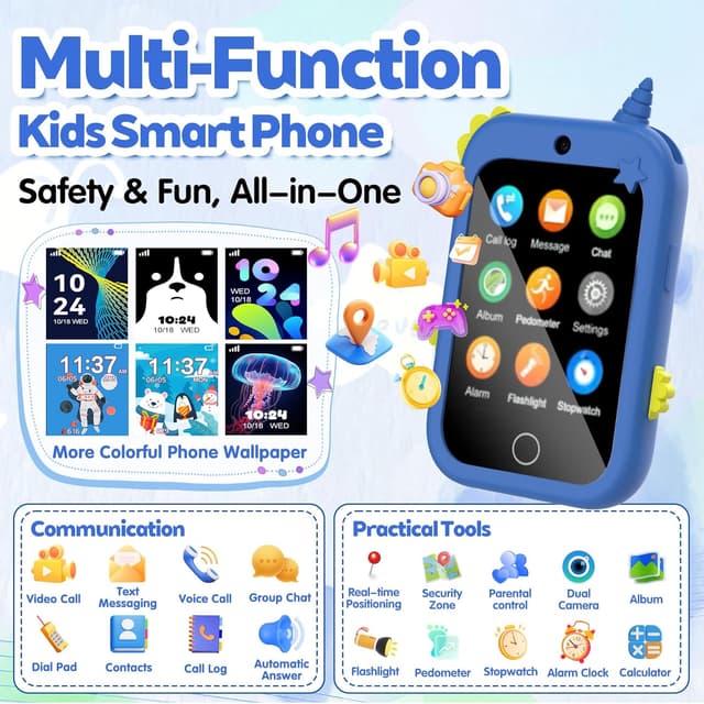 Thumbnail 1 de Smartphone enfant 4G avec GPS et appel vidéo