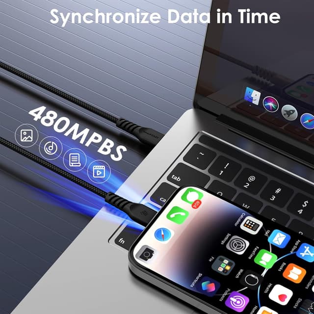 Detalle de TECHGEAR USB C to USB C cable 3m 60W