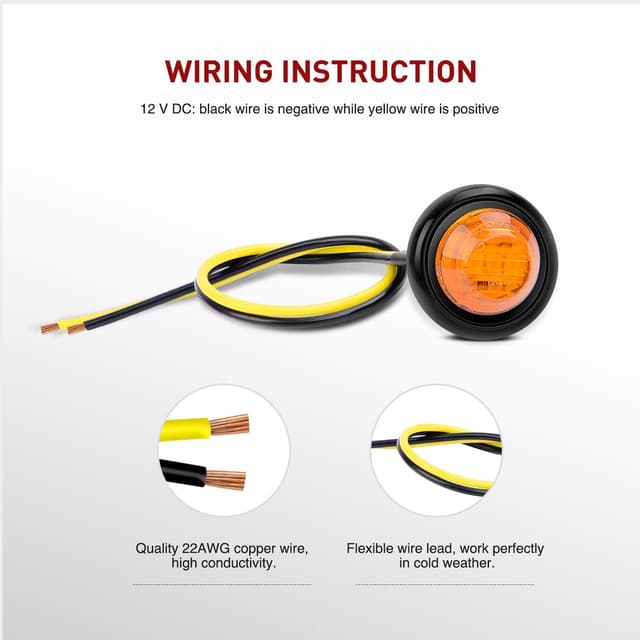 Detalle 1 de Nilight TL-03 10 PCS side marker light