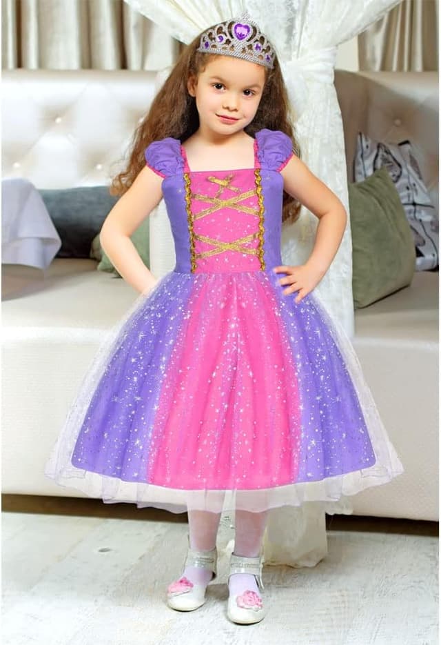 Detalle de ACWOO Vestito principessa Rapunzel 120 cm