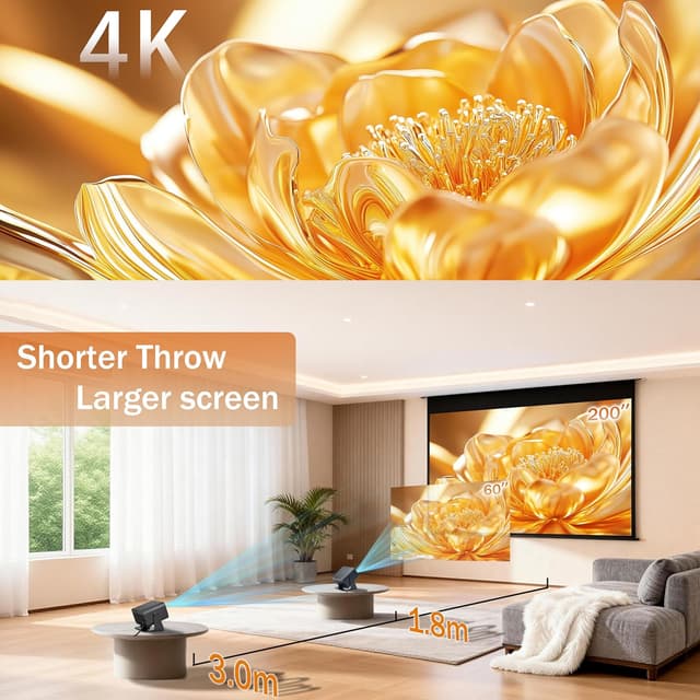 Thumbnail 4 de KASSELY Mini Projector 720P Portable 📽