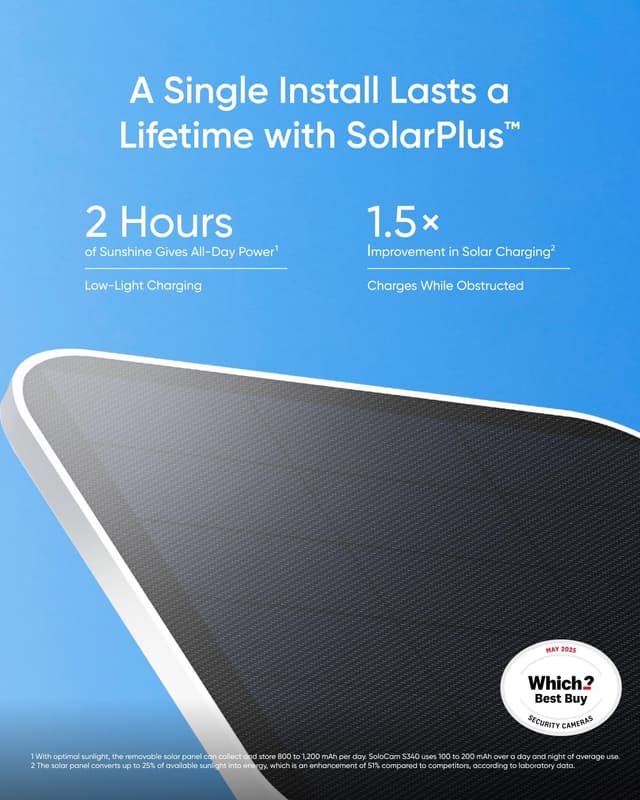 Detalle de eufy Security SoloCam S340 2-Cam Kit