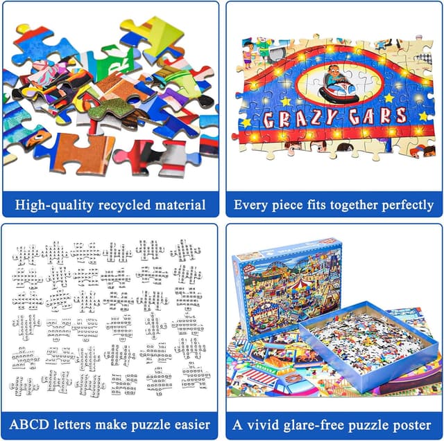 Thumbnail 1 de Amusement Park Jigsaw Puzzles for Adults 1000 Piece