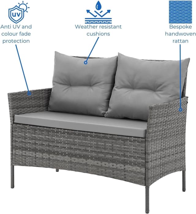 Detalle 2 de EVRE Florence rattan dining set 4 piece