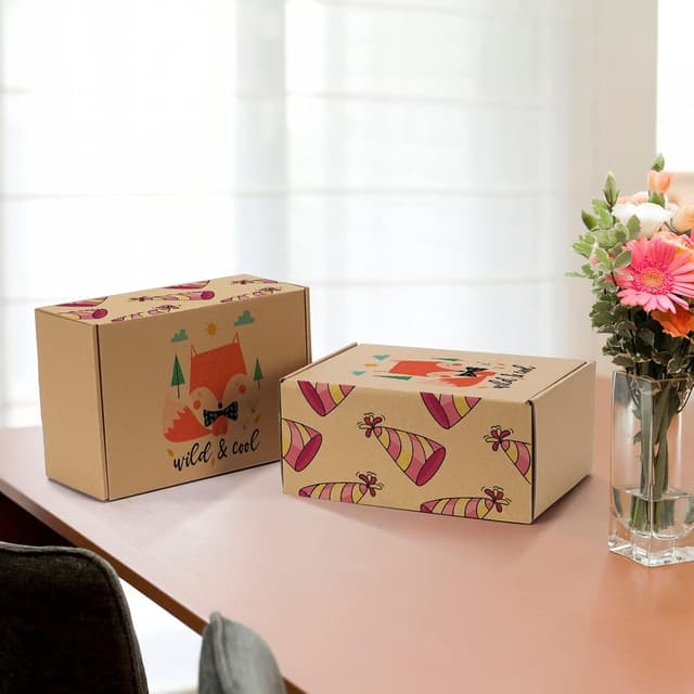 Detalle de 20 Pack HORLIMER Shipping Boxes (9x6x4 inches) Brown Corrugated Mail Boxes