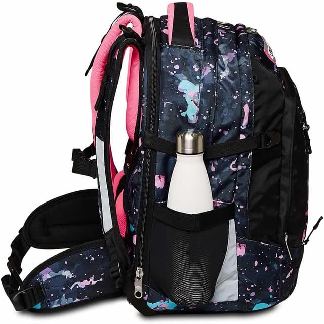 Detalle de Seven Schulranzen ergonomischer & erweiterbarer Schulrucksack mit Höhenverstellung, ab 1. Klasse