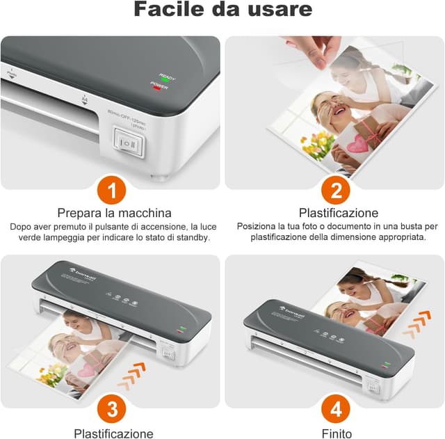 Thumbnail 5 de Bonsaii Laminatrice A4 Bianca 80-125 µm