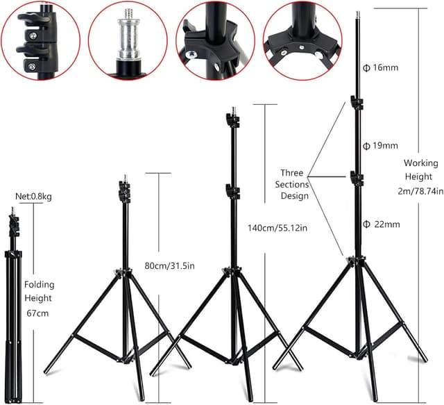 Thumbnail 4 de FOTOCREAT Softbox Lighting Kit 20x28 in, 5700K