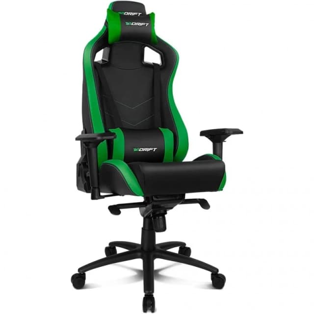 Detalle de drift DR500 Silla Gaming Negra/Verde 135°