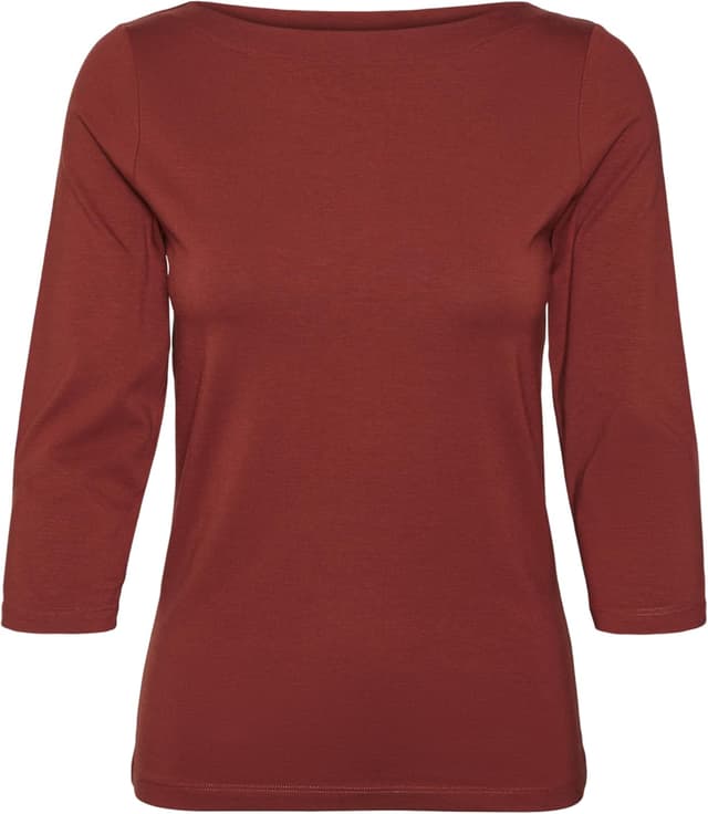 Thumbnail 6 de VERO MODA maglietta elasticizzata da donna con manica 3/4 e scollo a barca