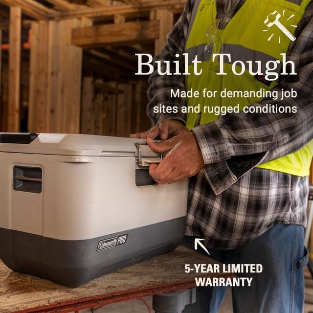 Detalle de Coleman Pro Heavy-Duty 17qt Ultra-Light Premium Hard Cooler Lunchbox (TempLock FX)