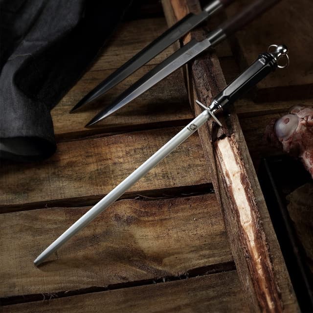 Detalle 2 de MITSUMOTO SAKARI Afilador Cuchillos Profesional 🗡️ 44 cm