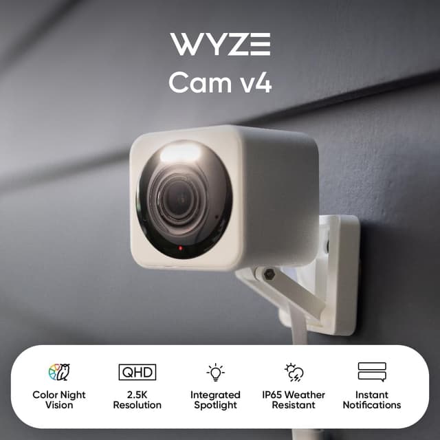 Detalle de WYZE Cam v4 2.5K AI security camera