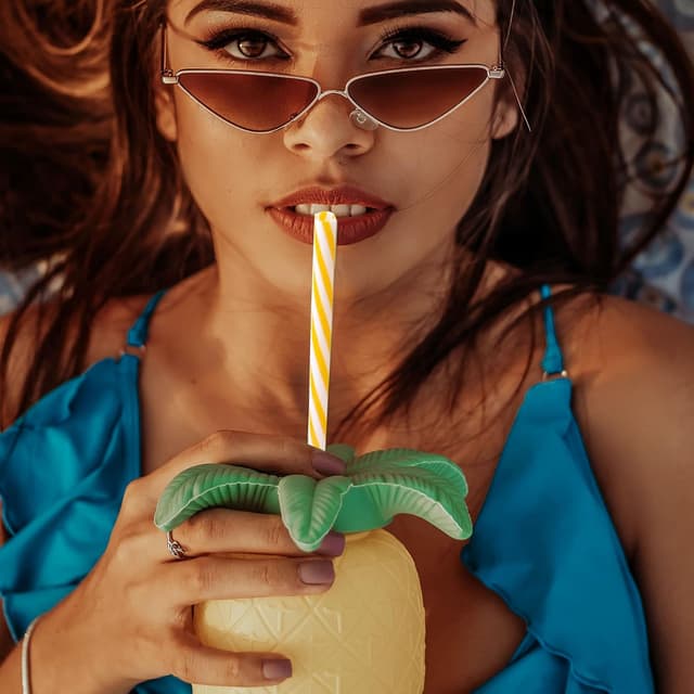 Thumbnail 6 de 24 Bunte Trinkhalme aus PP-Hartplastik mit Reinigungsbürsten – waschbar, wiederverwendbar (ca. 9 Zoll)