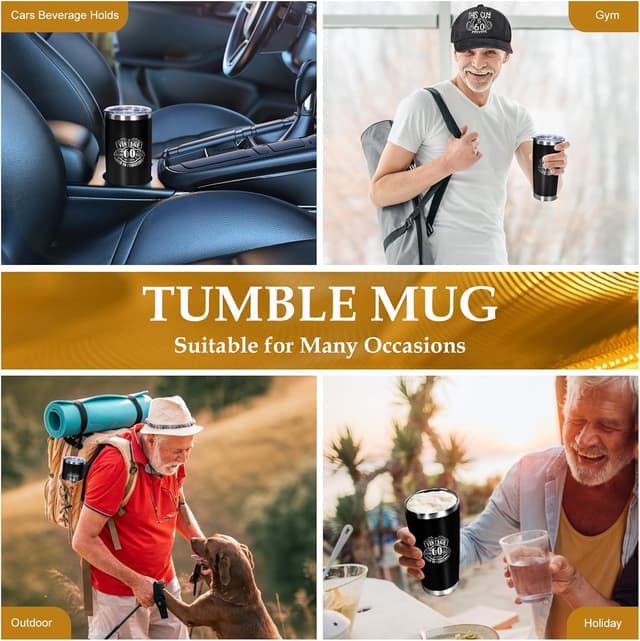 Thumbnail 5 de AYGE 60th Birthday Gifts 20 oz Tumbler Set