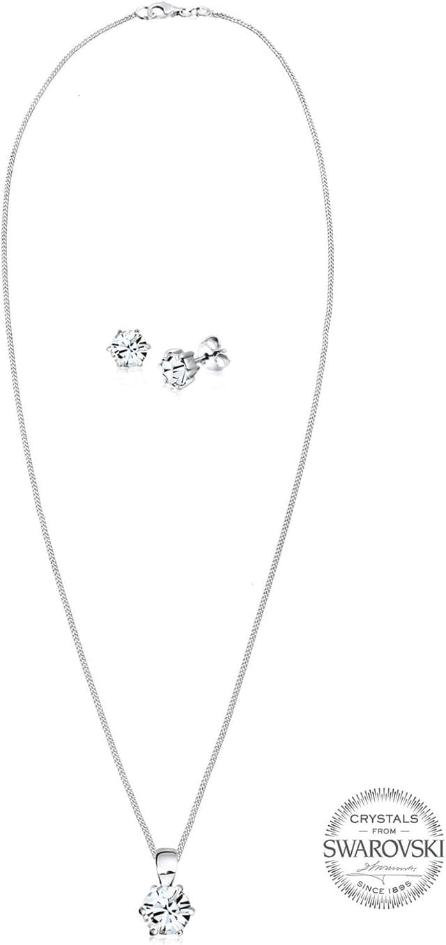 Thumbnail 2 de Elli Schmuckset 925 Sterling Silber Kristalle