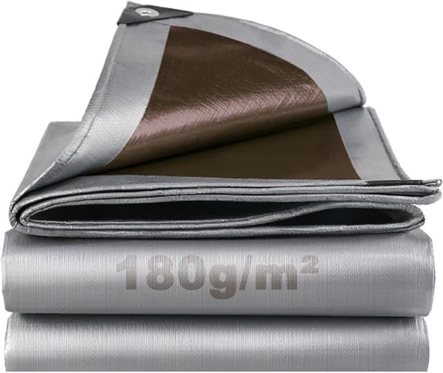 Detalle de SHANNA 3x6 m Waterproof Heavy Duty Tarpaulin Sheet Cover (180 GSM PE) with Reinforced Grommets