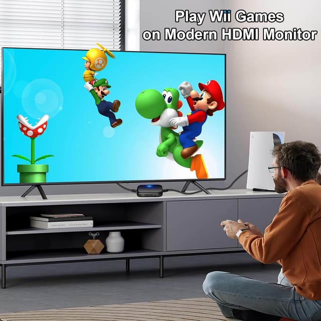 Detalle 2 de Herfair Wii to HDMI Adapter Cable for Nintendo Wii & Wii U (1080P output, 4:3/16:9 modes) – Plug and Play, 6.6FT