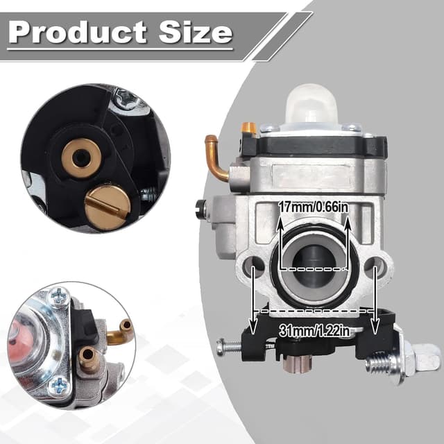 Detalle 2 de ZAMDOE WYJ-138 WYK-186 Vergaser für Trimmer