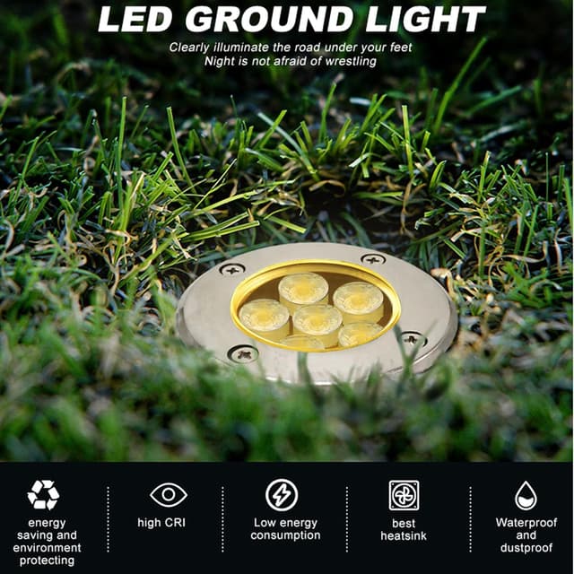 Thumbnail 4 de Ahotsuk Set 4 faretti LED pavimento 6W