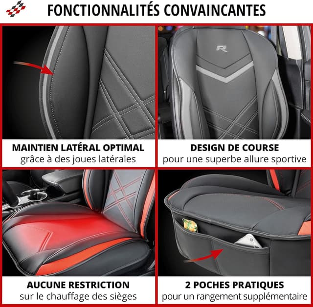 Thumbnail 4 de Walser Rey Housse de siège universelle Noire