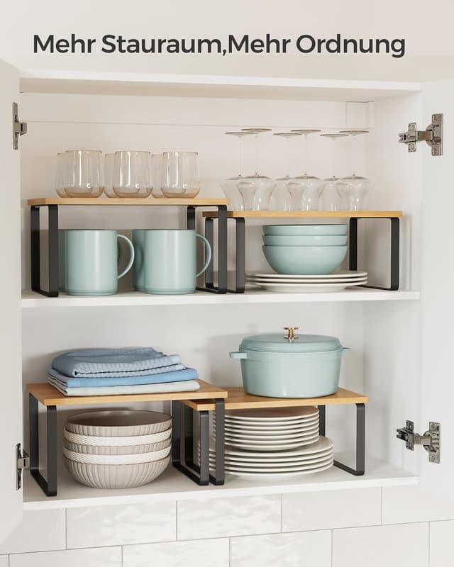 Detalle 2 de SONGMICS Gewürzregal KCS02NB 2er Set Küche