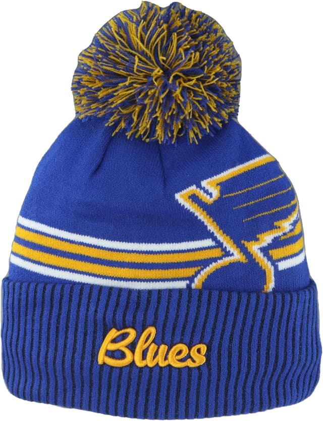 Detalle de ZHATS NHL Officially Licensed Pom Rush Beanie (Unisex-Adult)