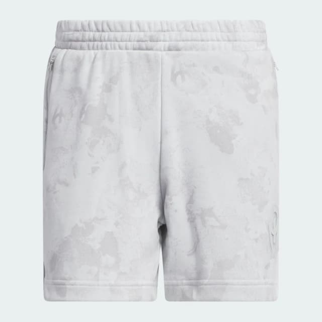 Detalle 2 de Pantalón corto Adidas Mahomes Iced Time French Terry gris