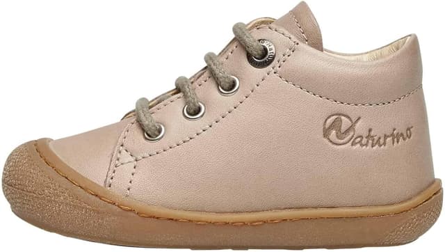 Detalle de Naturino Lauflernschuhe aus Leder mit Wollfutter – Schnürschuhe für den Start ins Gehen