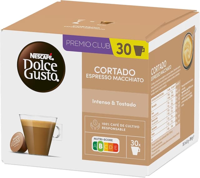 Thumbnail 1 de NESCAFÉ Dolce Gusto Cortado ☕ 90 cápsulas, notas a almendra tostada