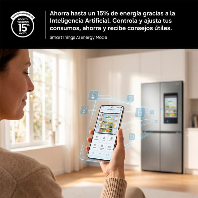 Thumbnail 4 de Samsung RB53DG703CS9EF frigorífico combi 75 cm No Frost