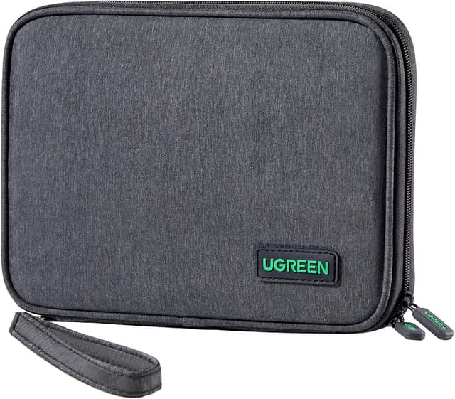Detalle de UGREEN Reise-Organizer Tasche für Kabel, Powerbank & Zubehör (Elektronik Case, Nylon/EVA)