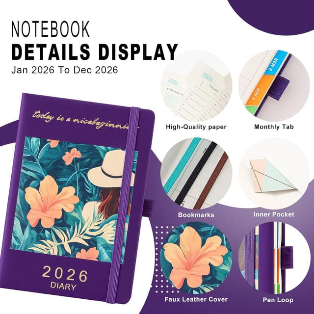 Detalle de Mcdsuc 2026 A5 day-to-page diary