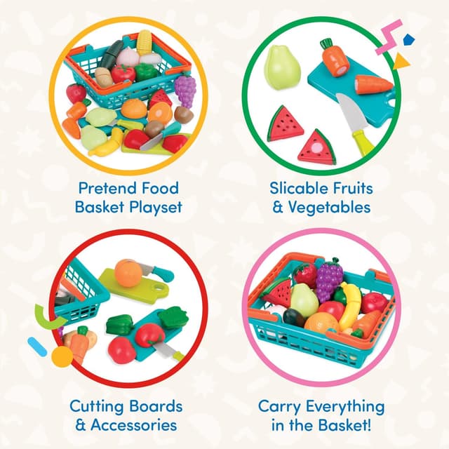 Thumbnail 2 de Battat Play Food Set 37 Pieces