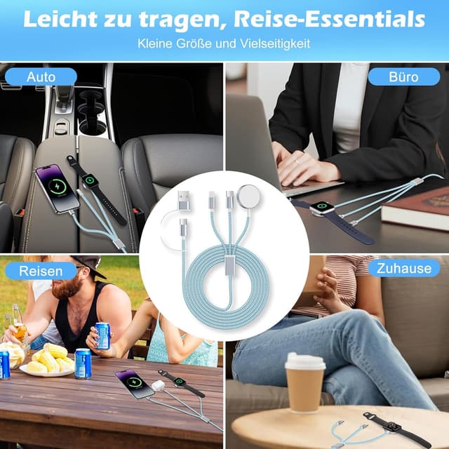 Thumbnail 6 de Ladekabel 3 in 2 für Apple Watch und iPhone