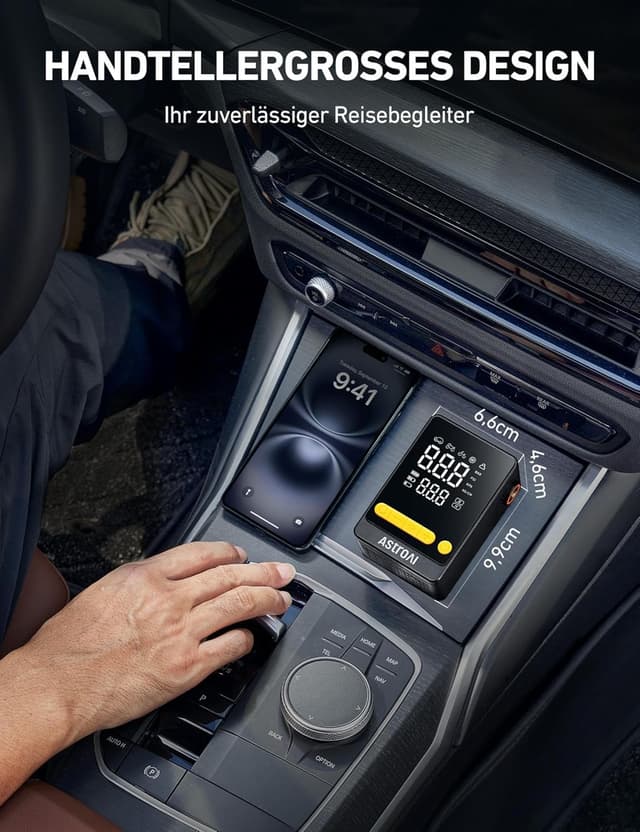 Detalle de AstroAI L10 Mini Luftpumpe 10,3 Bar