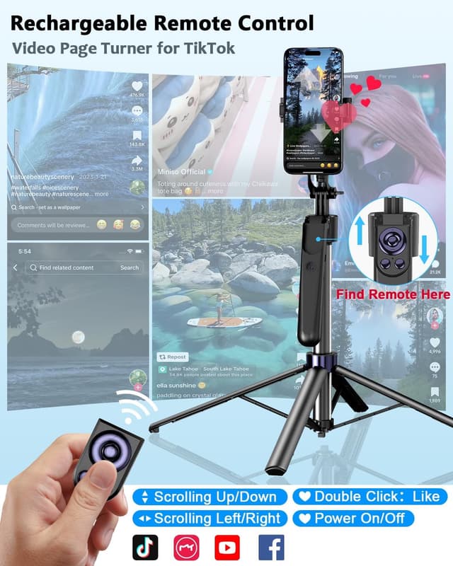 Thumbnail 3 de Vlogging Kit 63” Auto Face Tracking