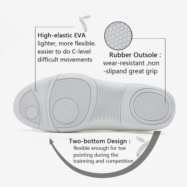 Detalle 2 de Kvwqoty Cheerleader Schuhe für Mädchen