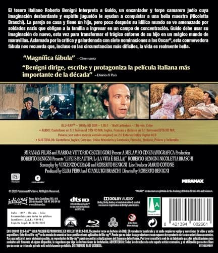 Detalle de La Vida es Bella (1997) Blu-ray 📀