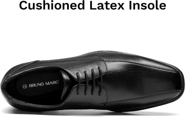 Detalle de Bruno Marc Scarpe Oxford da uomo in pelle (look vintage) stringate Derby basse