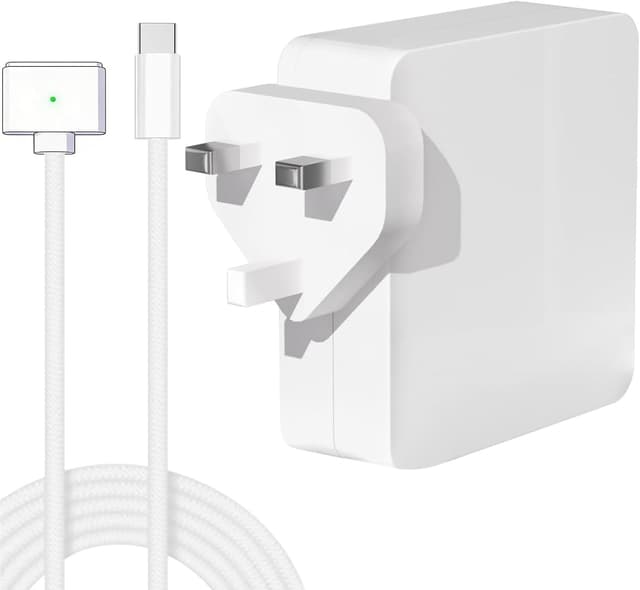 Detalle de MacBook Pro/Air 96W USB‑C to MagSafe 3 Magnetic Charger (2m braided cable) for specific 2021–2026 models