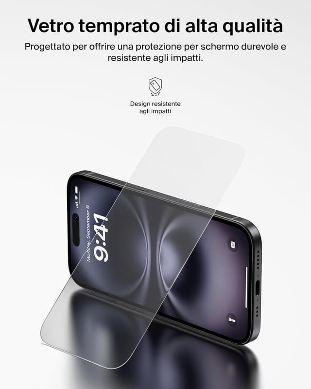 Detalle 2 de Belkin ScreenForce TemperedGlass per iPhone 17 Pro